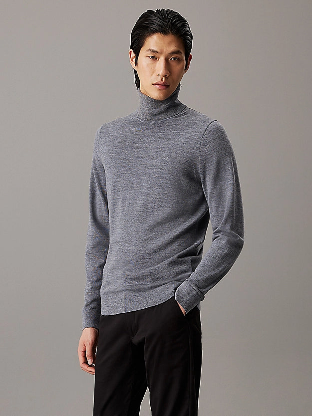 Calvin Klein Mens Turtleneck Tigers Eye