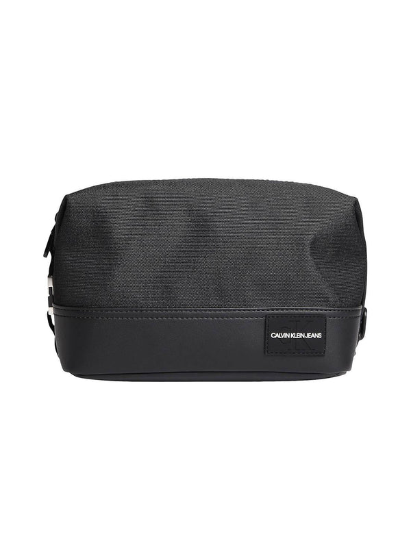 Calvin Klein Men Hand Bag Industrial Nylon Was Negro-Black