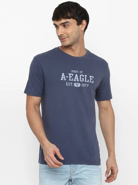 American Eagle Cotton Regular Fit Printed T-Shirt MEN