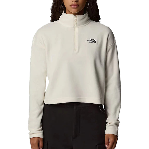 THE NORTH FACE - 100 GLACIER CROPPED 1/4 ZIP FLEECE WOMEN