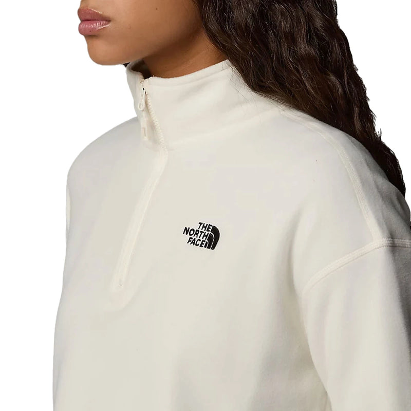 THE NORTH FACE - 100 GLACIER CROPPED 1/4 ZIP FLEECE WOMEN