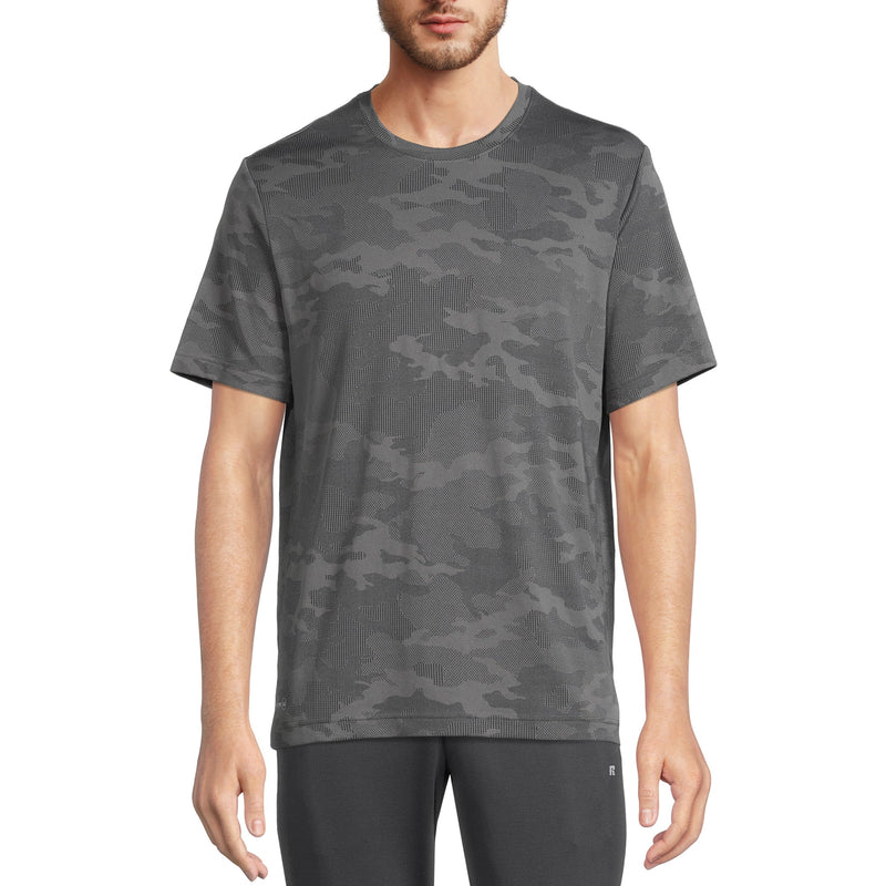 Russell Men's Active Jacquard Short Sleeve Tee Shirt