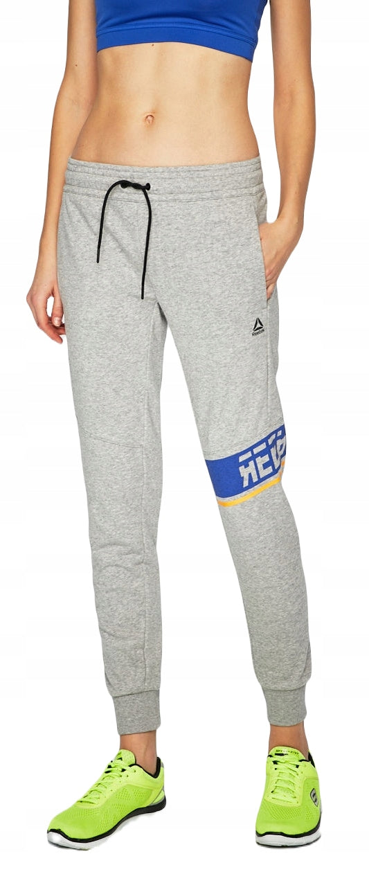 Reebok Women Meet You There Graphic Pant-Gray