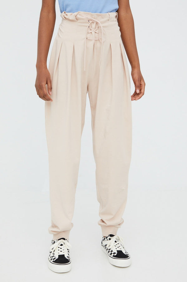 REEBOK women's beige color smooth PANT
