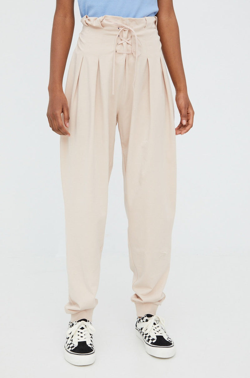 REEBOK women's beige color smooth PANT