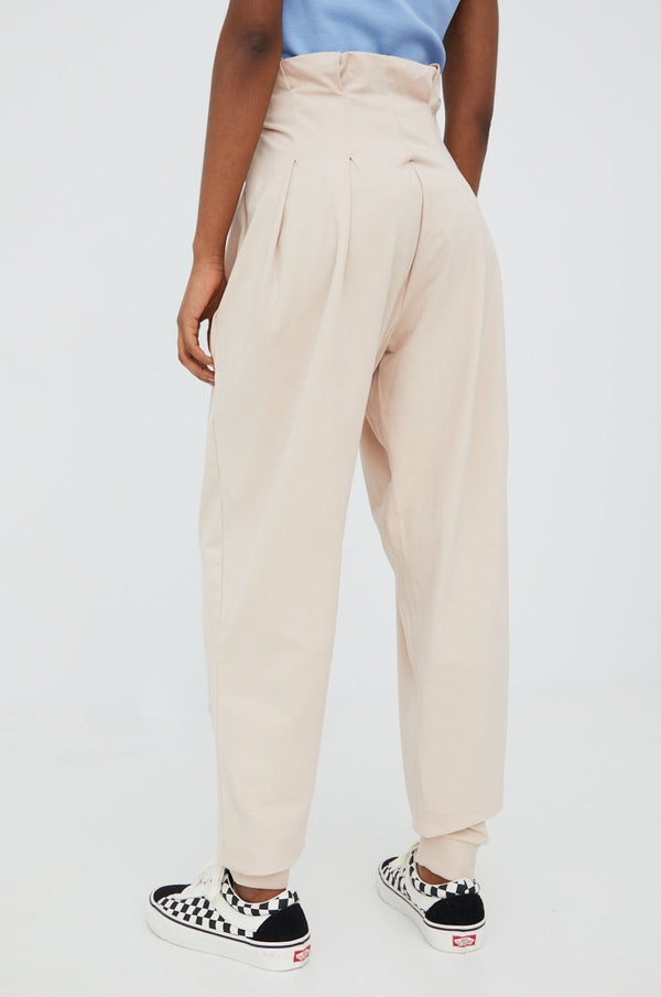 REEBOK women's beige color smooth PANT