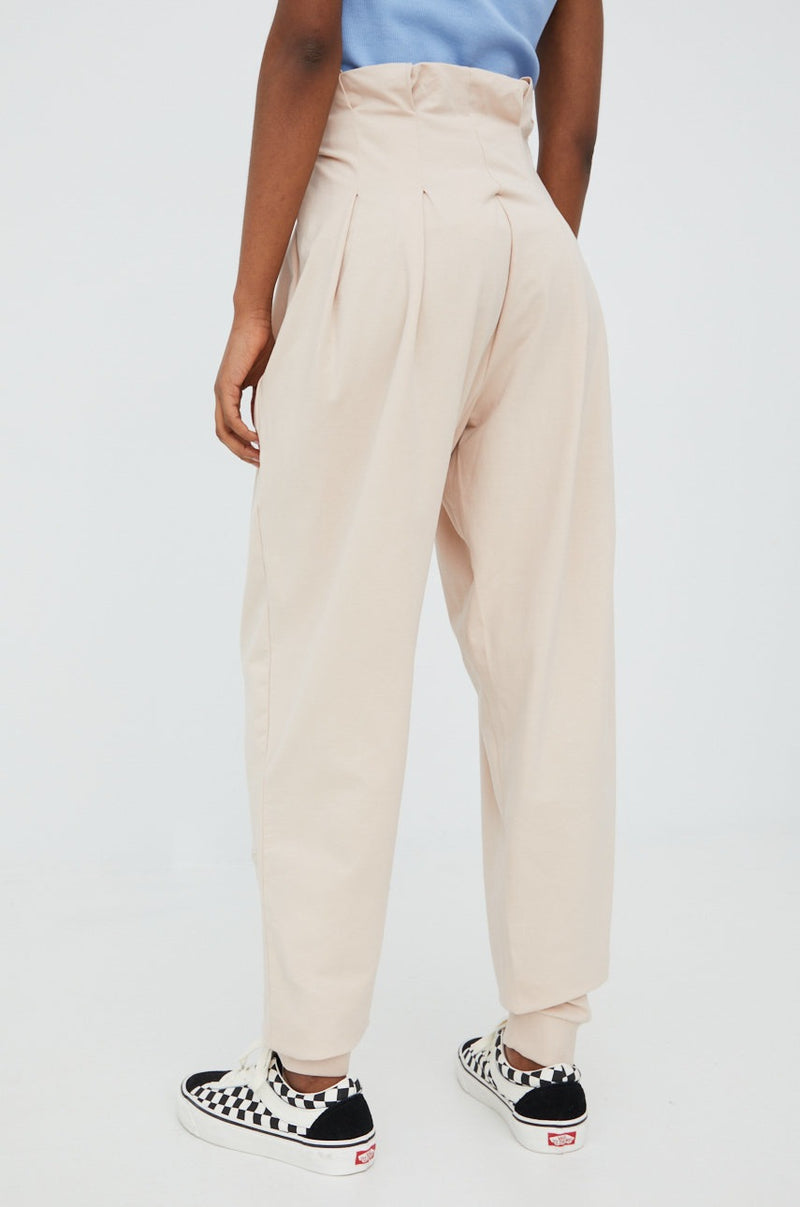 REEBOK women's beige color smooth PANT