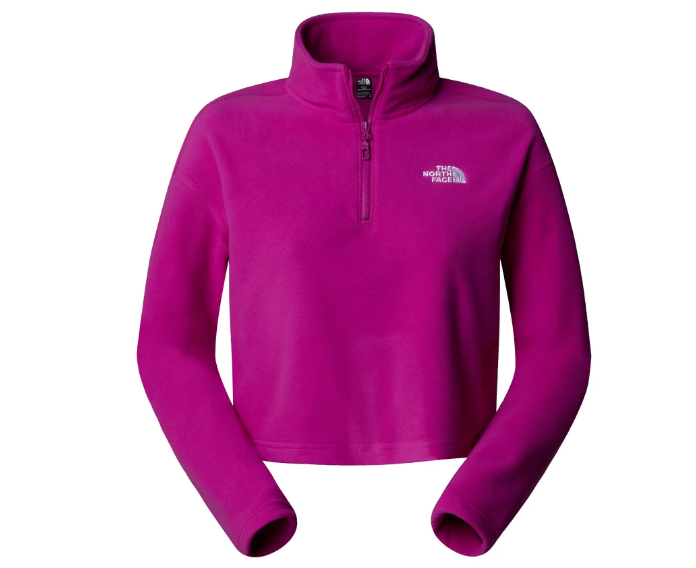 THE NORTH FACE - 100 GLACIER CROPPED 1/4 ZIP FLEECE WOMEN