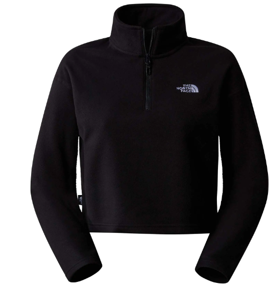 THE NORTH FACE - 100 GLACIER CROPPED 1/4 ZIP FLEECE WOMEN