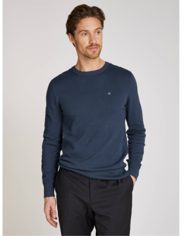 CALVIN KLEIN MENS ROUND PULLOVER SWEATER