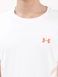 UNDER ARMOUR Men Coolswitch SS Brand Logo Printed Training or Gym T-shirt