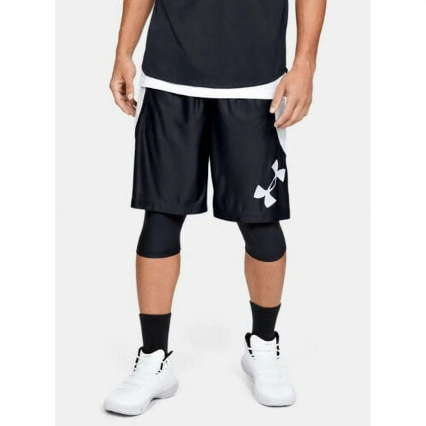 Under Armour Men's UA Perimeter Basketball Shorts Black/Halo Gray