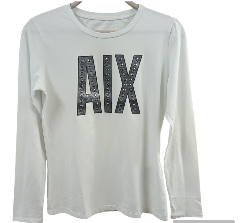 Armani Exchange Long Sleeve Black Made of  T-shirt