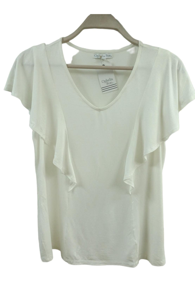 Ophelia ROE Jeanne Ruffle-Trim T-Shirt