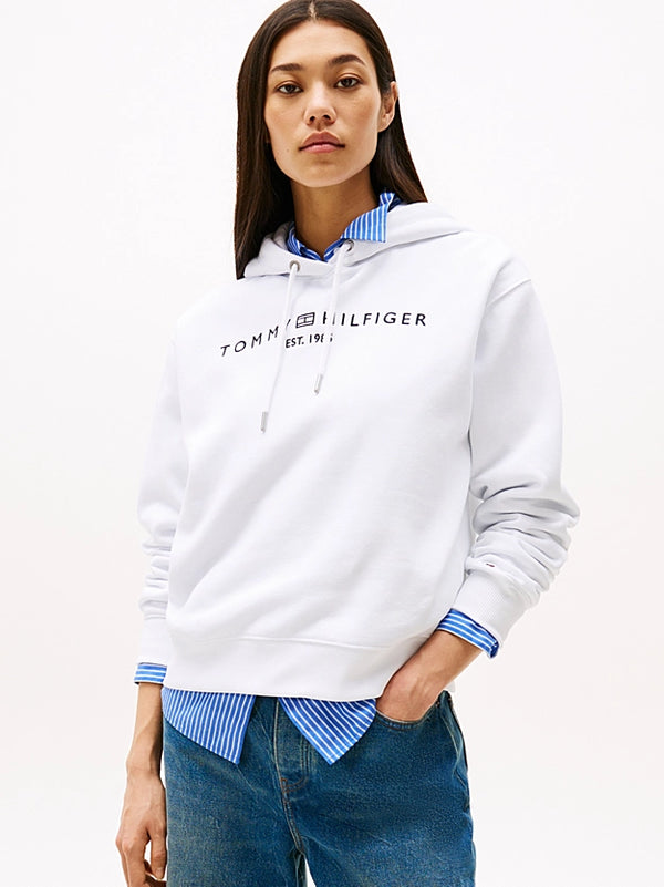 Tommy Hilfiger Logo Embroidery Drawstring Hoody