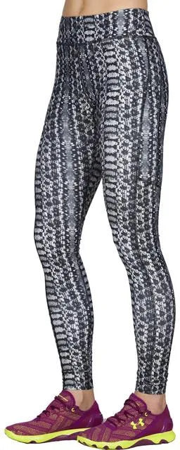 UNDER ARMOUR ALPHA PRINT LEGGINGS BLACK