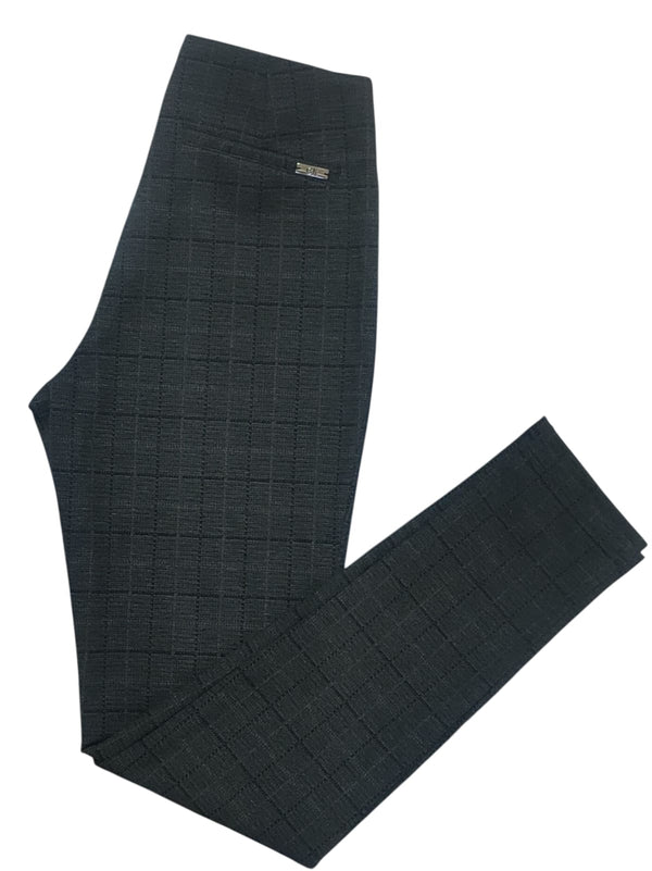 Calvin Klein Women Striped pants-Dark Gray