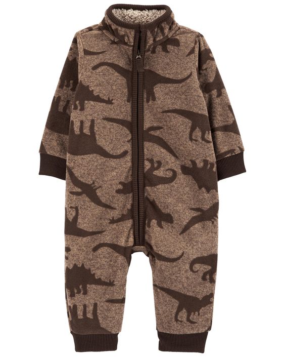 Dinosaur Fleece Jumpsuit