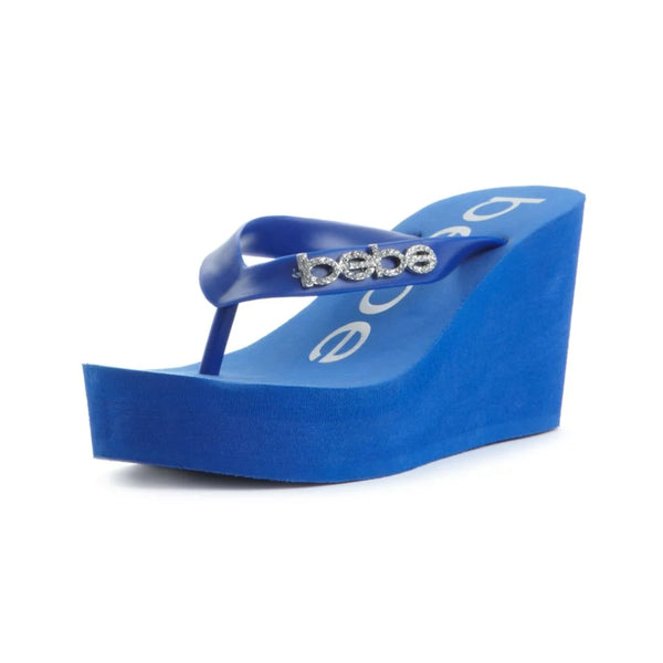 Bebe Kristy Wedge Flip Flop Sandals