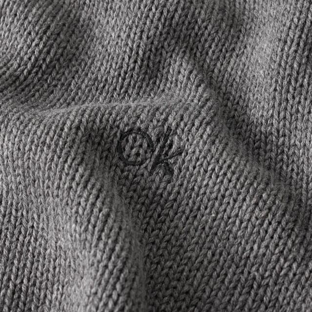 Calvin Klein Men's Knit Campus Crew Neck Cotton CK Golf Sweater