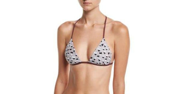 Tavik Russo Heart-Print Triangle Swim TOP