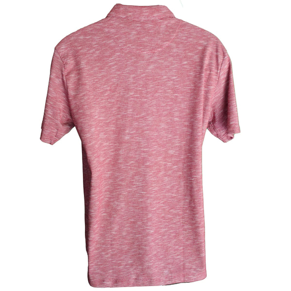 Perry Ellis Men Moisture Wicking Short Sleeve Slub Polo Shirt