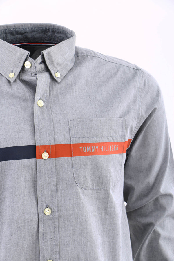 TOMMY HILFIGER  Men Regular Fit Striped Spread Collar Casual Shirt