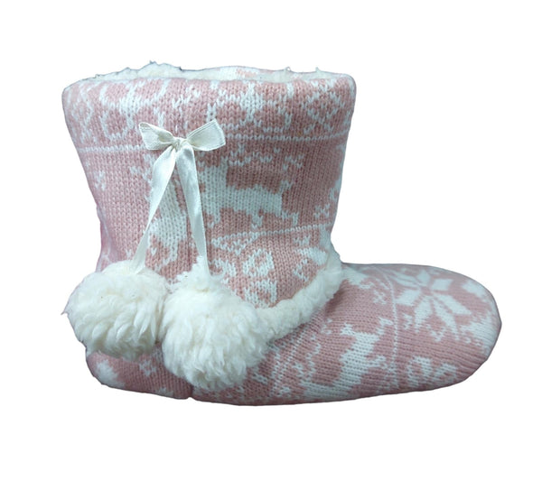 COZY FLEECE SLIPPER BOOTIE