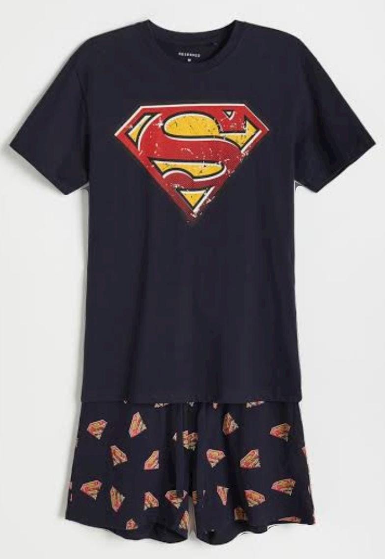 Reserved Super-Man pyjama set with shorts