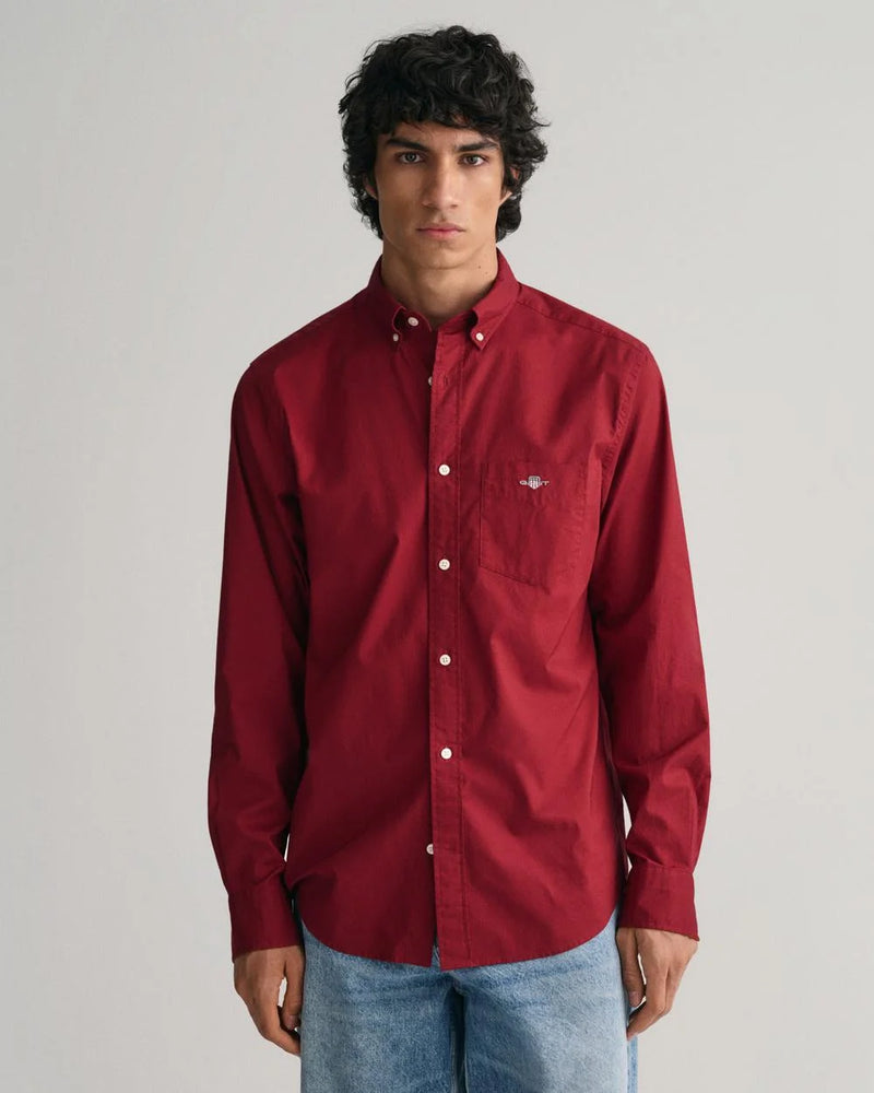 GANT Men's Regular Fit Button-Up Collar Broadcloth Shirt