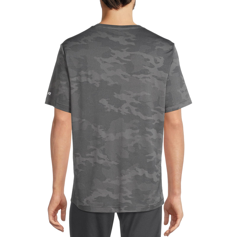 Russell Men's Active Jacquard Short Sleeve Tee Shirt