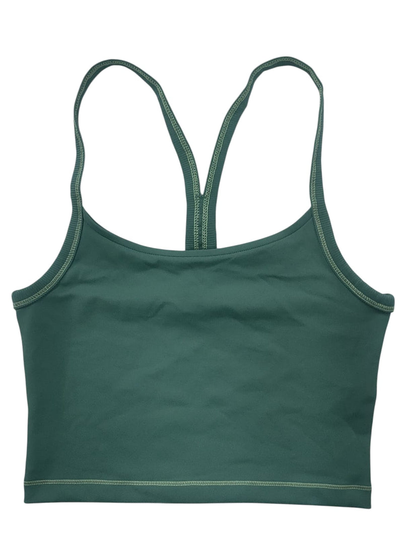 Nike One Fitted Women Dri-fit Cropped Tank Top-Vapor Green