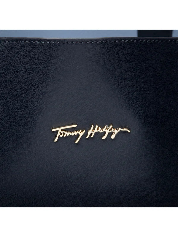 Tommy Hilfiger Handbag Iconic Tote AW0AW12017 Dark Blue