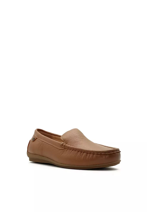Hush Puppies Ivy Venetian Women's Shoes - Tan Leather