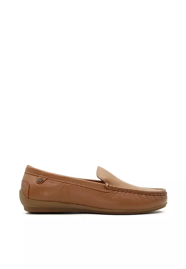 Hush Puppies Ivy Venetian Women's Shoes - Tan Leather