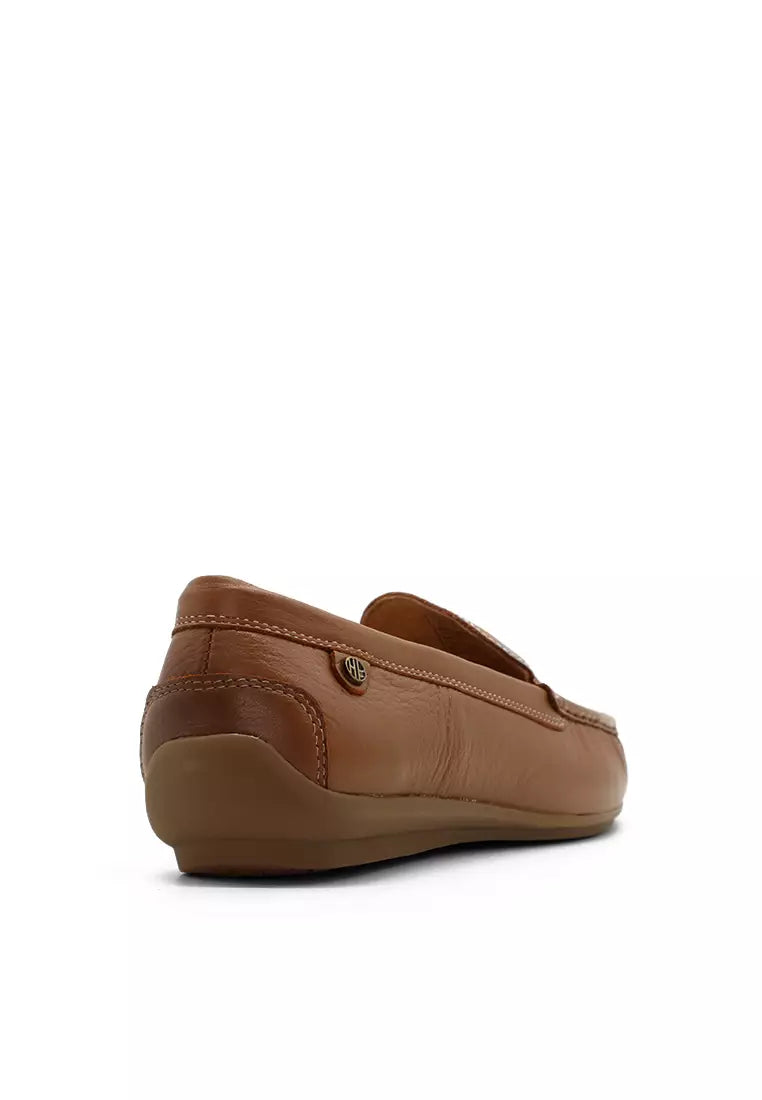 Hush Puppies Ivy Venetian Women's Shoes - Tan Leather