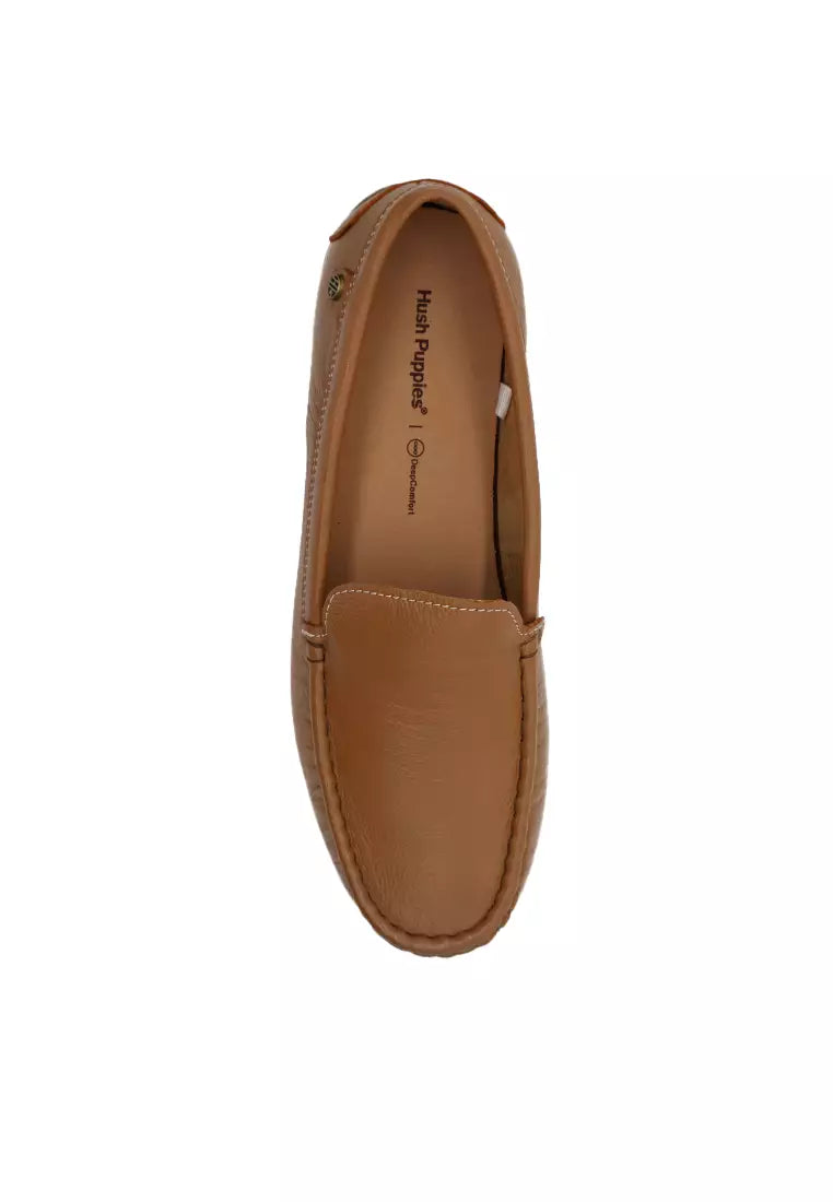 Hush Puppies Ivy Venetian Women's Shoes - Tan Leather