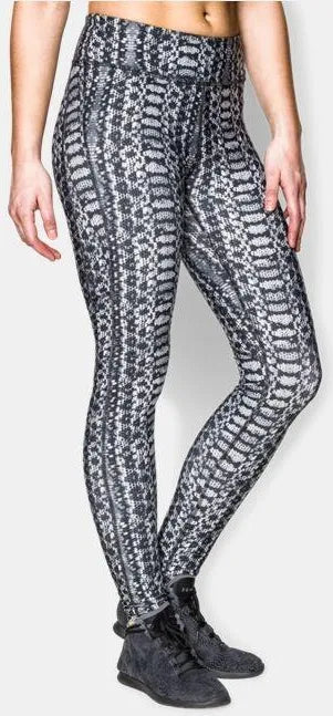 UNDER ARMOUR ALPHA PRINT LEGGINGS BLACK