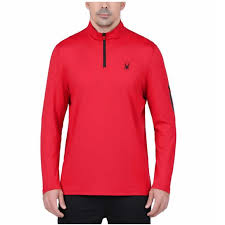 Spyder Active Men T-Shirt Long Sleeves Zip