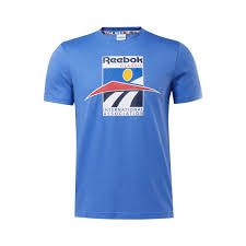 Camiseta Cl Intl Sport Tee Reebok - Azul
