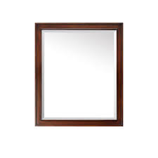 Threshold, Wood Framed Mirror 22" X 30" Decorative Wall Mirror Frame Walnut