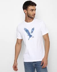 AMERICAN EAGLE Logo Print Crew-Neck MEN T-Shirt