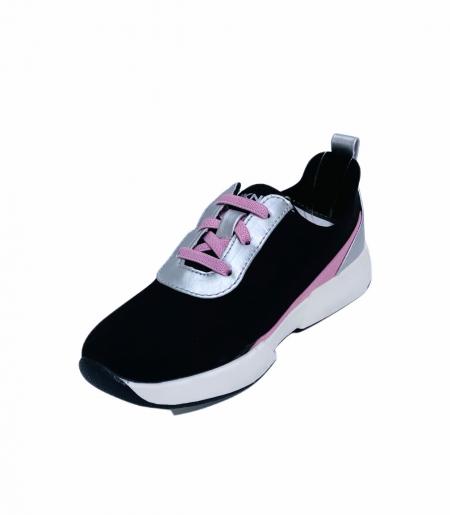 DKNY Girls Maddie Tie Athletic and Training Shoes Black