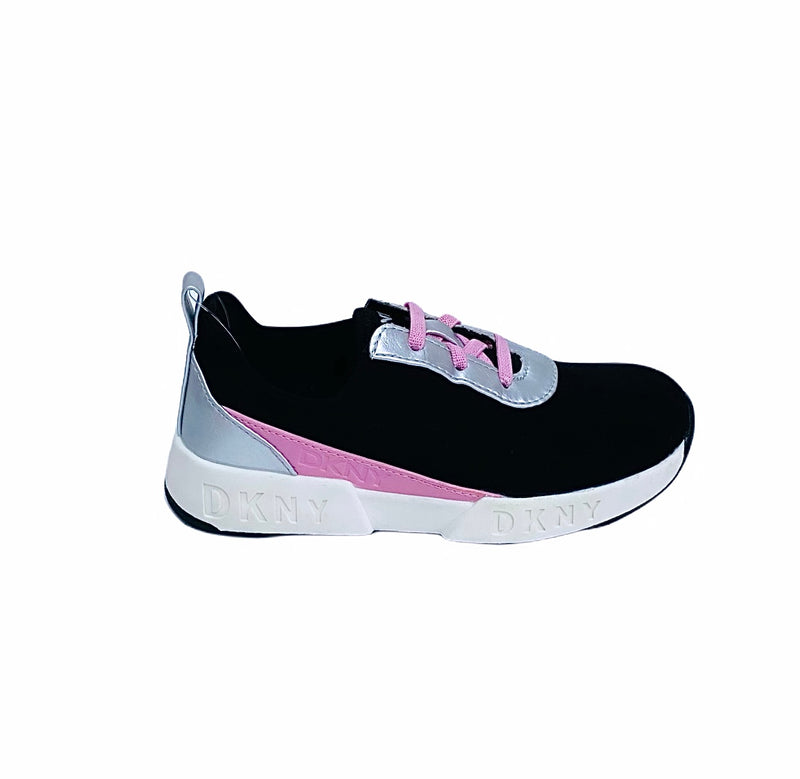 DKNY Girls Maddie Tie Athletic and Training Shoes Black