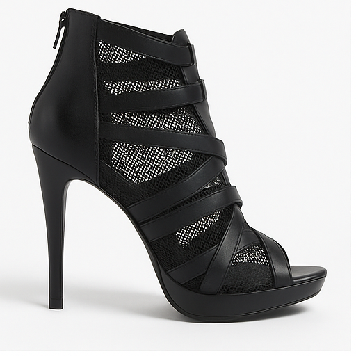 Kenneth Cole Women’s High Heel Mesh Gladiator Sandals