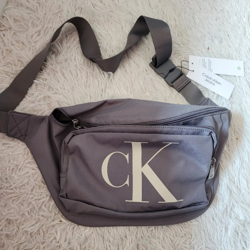 Calvin Klein Gray Adjustable fanny pack