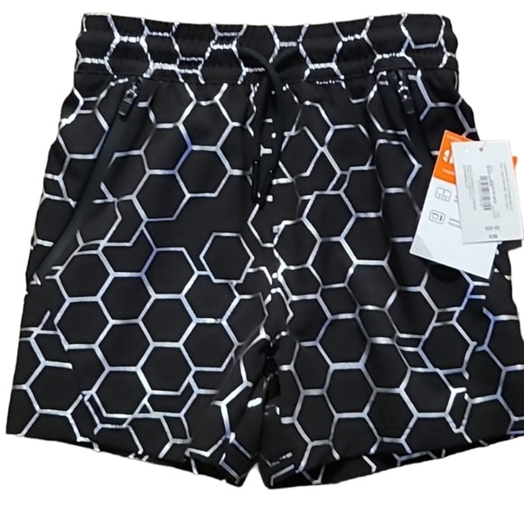 SPORTS ILLUSTRATED MEN BLACK AND SILVER SHORTS