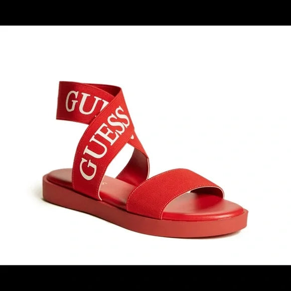 Guess Frankie logo sandal (burgundy)