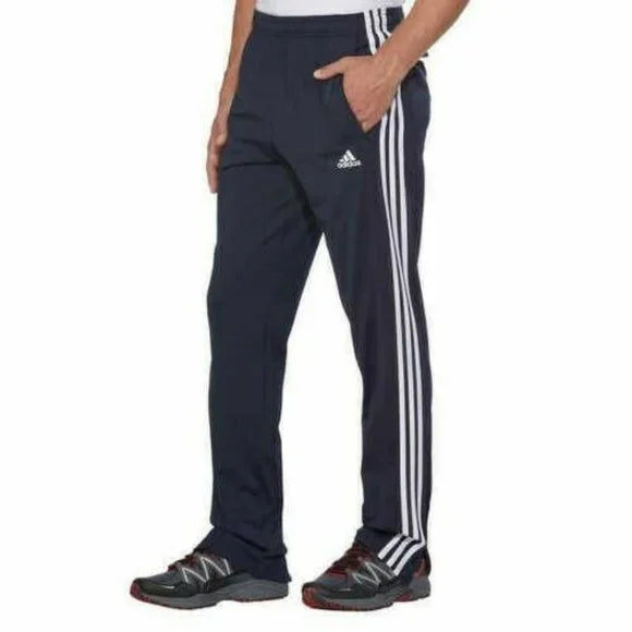 adidas Mens 3 Stripes Tapered Track Pants