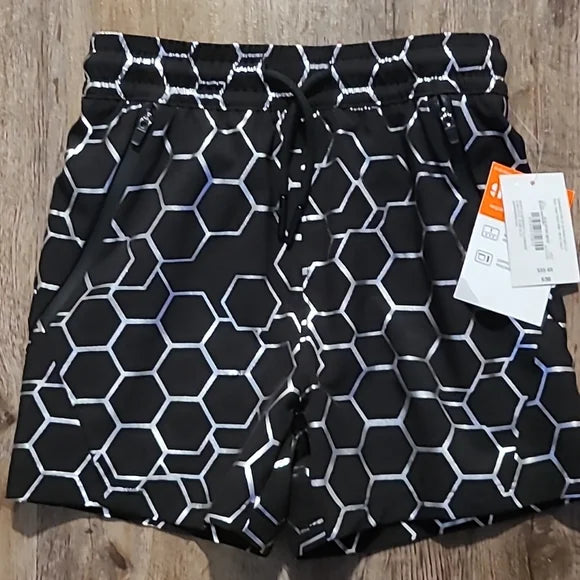 SPORTS ILLUSTRATED MEN BLACK AND SILVER SHORTS